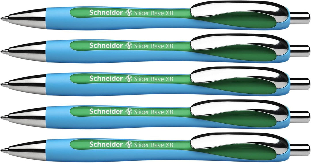 Schneider 132504 Slider Rave XB Kugelschreiber (Strichstärke: XB, dokumentenechte Mine, Made in Germ