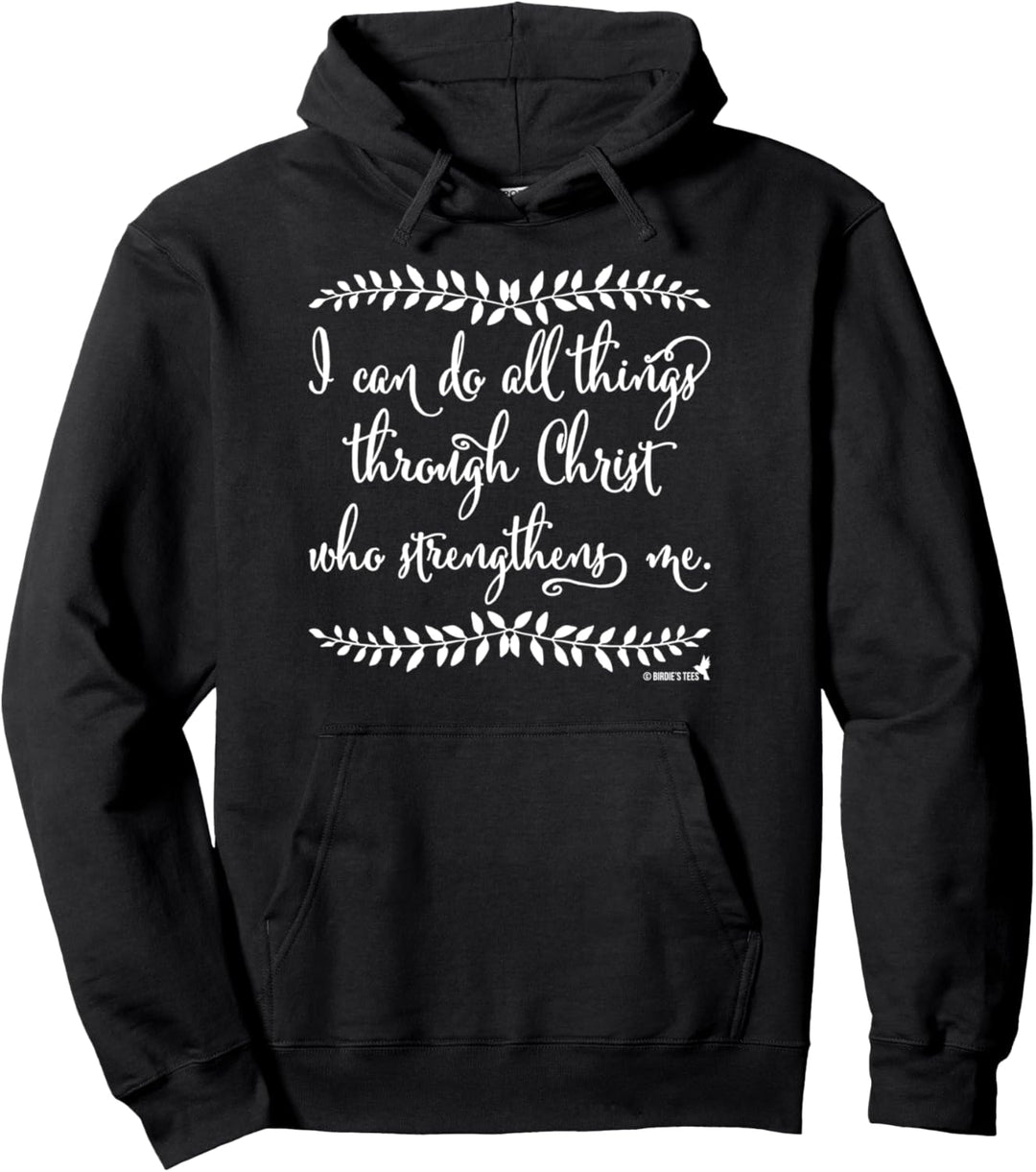 Christlicher Entwurf Ich kann alle Sachen Pullover Hoodie