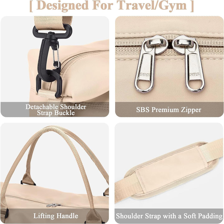Reisetasche Damen Handgepäck Tasche Sporttasche Weekender Bag Schwimmtasche Wasserdicht Travel Bag D