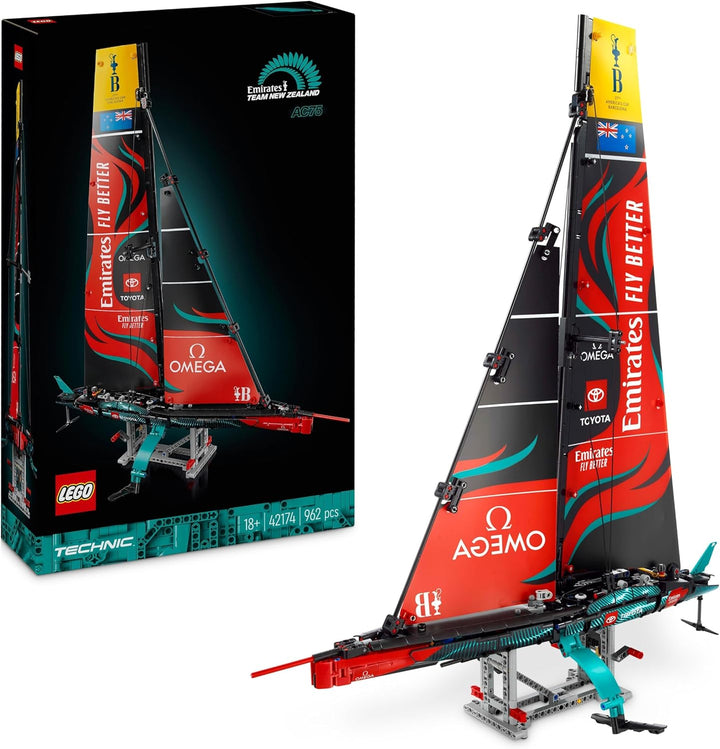 LEGO Technic Emirates Team New Zealand AC75 Rennjacht, Bauset mit Segelboot für Erwachsene, Geschenk