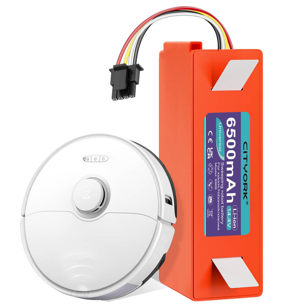 CITYORK Li-ion Ersatz Akku für Roborock Qrevo S/Pro/MaxV (QV 35A), für Roborock S8 S7 S6 S4 Q5 Q7 Ma