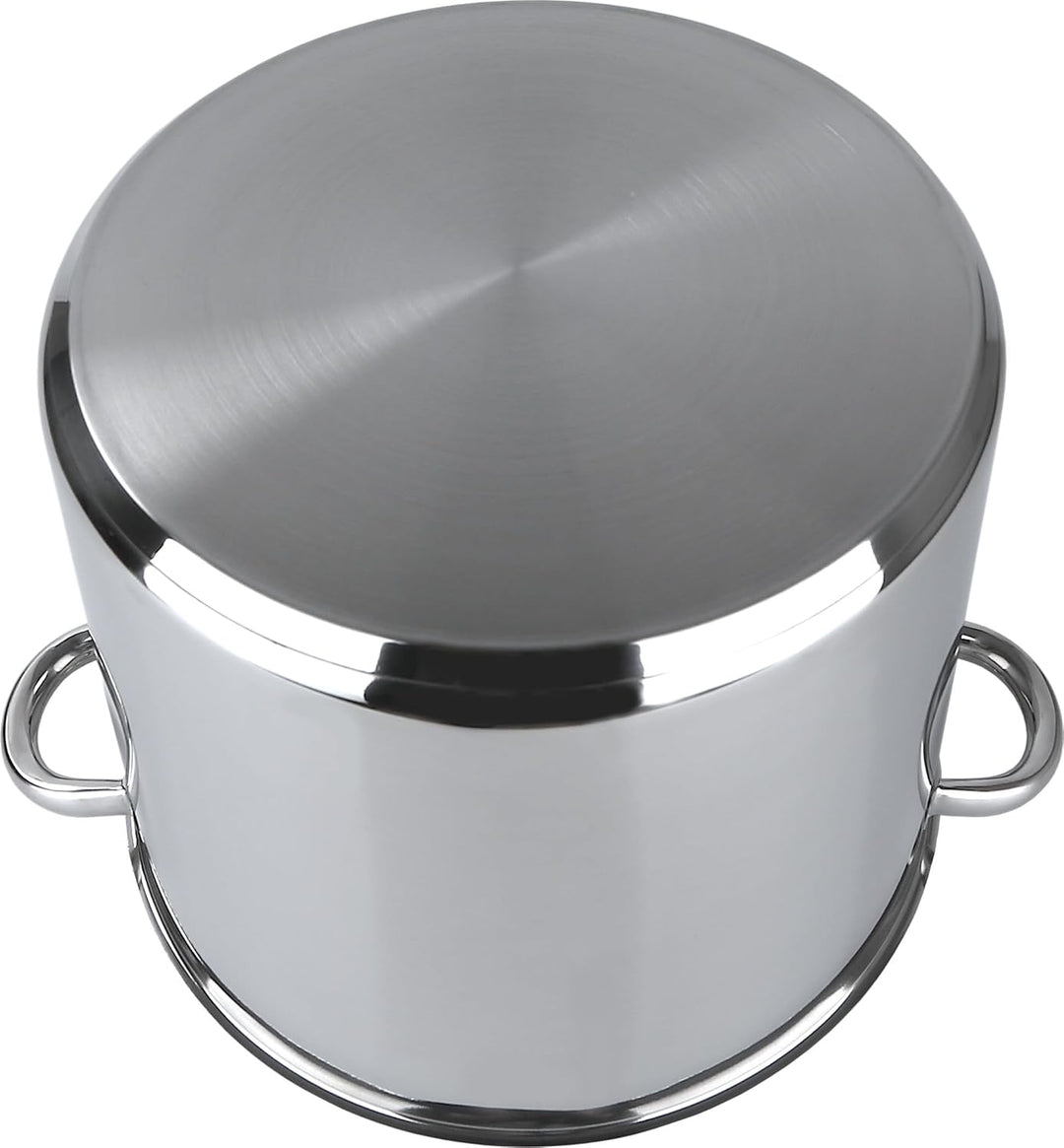 aro Alleskocher, mit Deckel, Edelstahl, silber, Fleischtopf, Induktion, Ofenfest (Ø 30 cm), Ø 30 cm