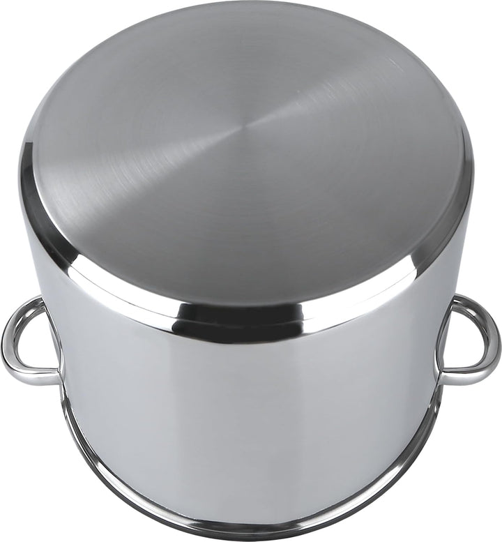 aro Alleskocher, mit Deckel, Edelstahl, silber, Fleischtopf, Induktion, Ofenfest (Ø 30 cm), Ø 30 cm