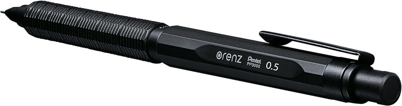 Pentel PP3005-A ORENZNERO Druckbleistift mit automatischem Minenvorschub, bruchsichere Mine, schwarz