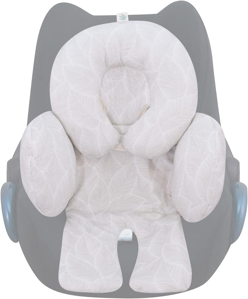 JYOKO Kids Sitzverkleinerer Antiallergikum Universal Baby 100% Baumwolle (Bloom, Enthält eine Kopf-