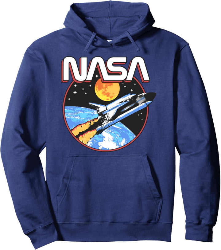NASA Retro Lift Off Space Pullover Hoodie