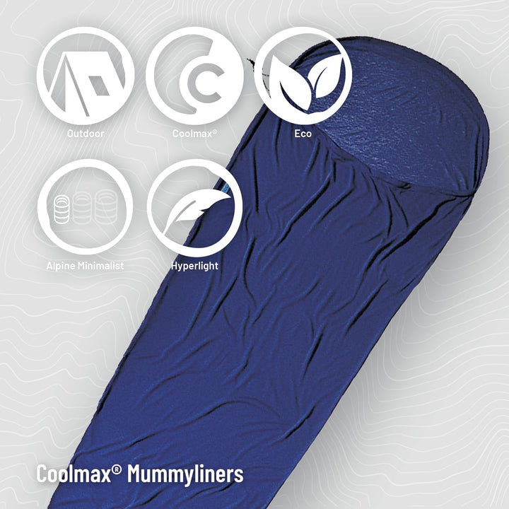 Cocoon Microfaserschlafsack Travel Sheet - Coolmax Microfiber bluemax 220x80/60cm, bluemax 220x80/60