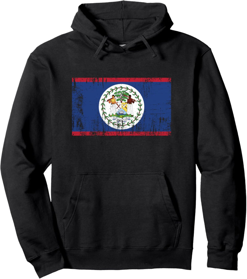 Belize Fahne-Flagge Geschenk Fussball-Fan Sport Pullover Hoodie