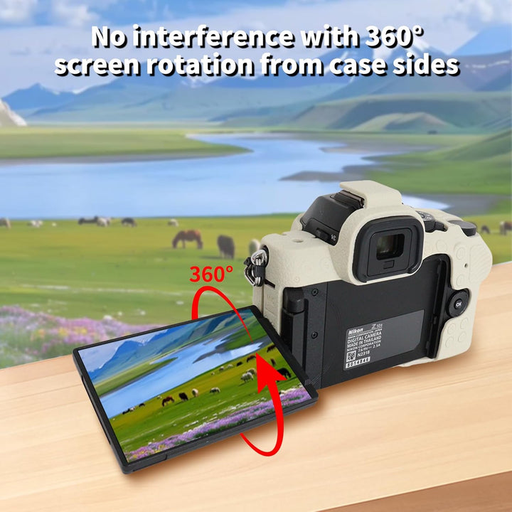 Rieibi Z50II Schutzhülle, mattiertes Silikon, Schutzhülle für spiegellose Nikon Z50II, Ganzkörper-Ka