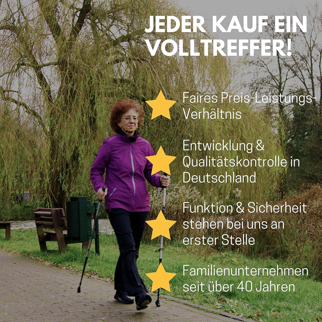BEST SPORTING Wanderstöcke Teleskop 84 bis 140 cm I Treckingstöcke ausziehbar Ultraleicht I Wanderst