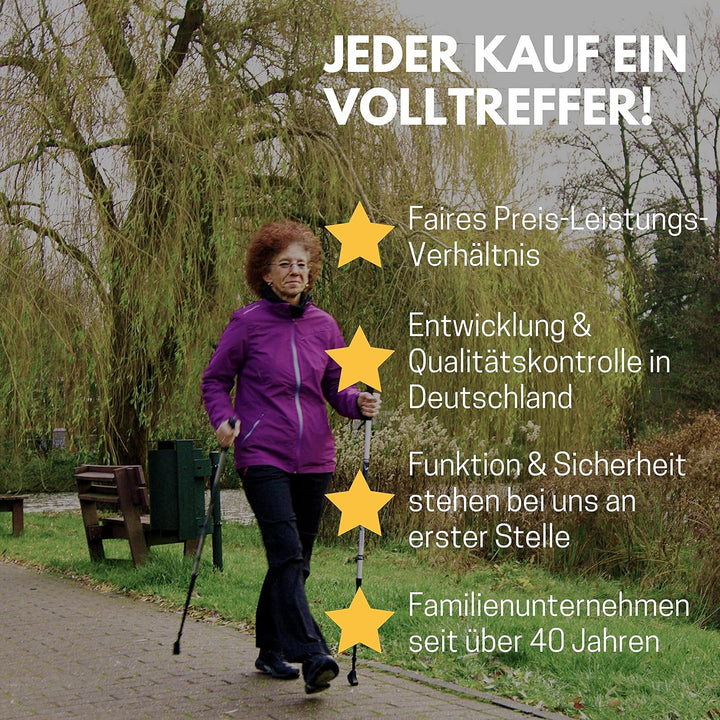 BEST SPORTING Wanderstöcke Teleskop 84 bis 140 cm I Treckingstöcke ausziehbar Ultraleicht I Wanderst