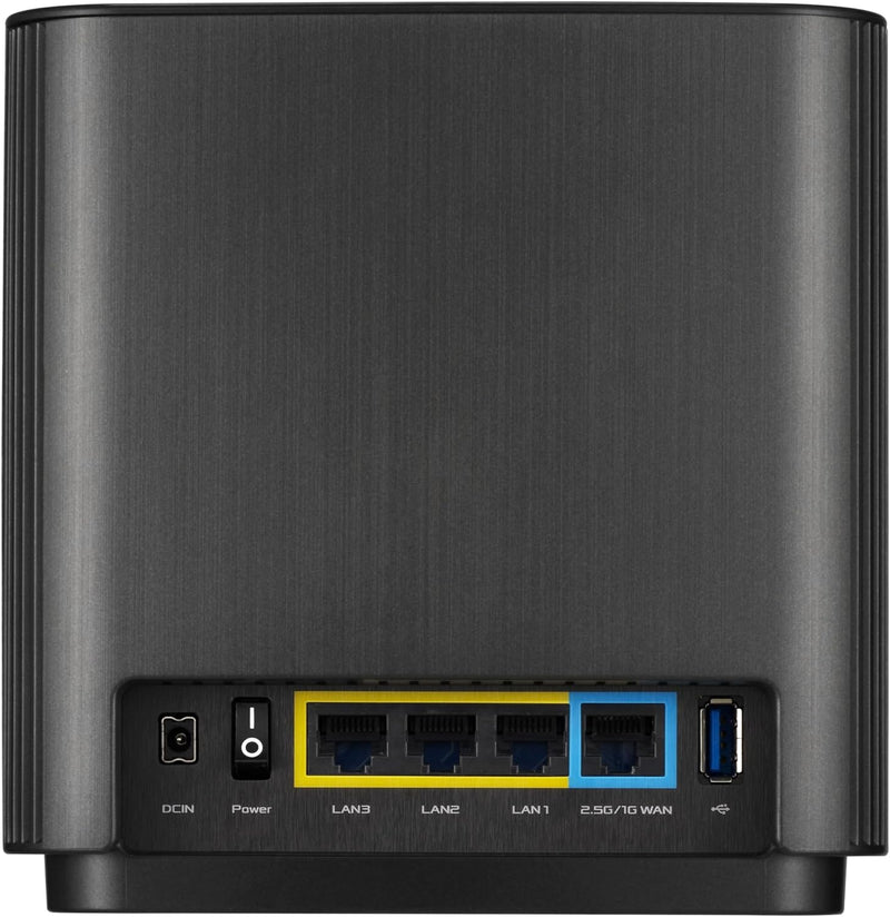 Asus ZenWiFi AX (XT8) Router (Ai Mesh WLAN System, WiFi 6 AX6600, Tri-Band, 3x Gigabit LAN, 2.5G WAN