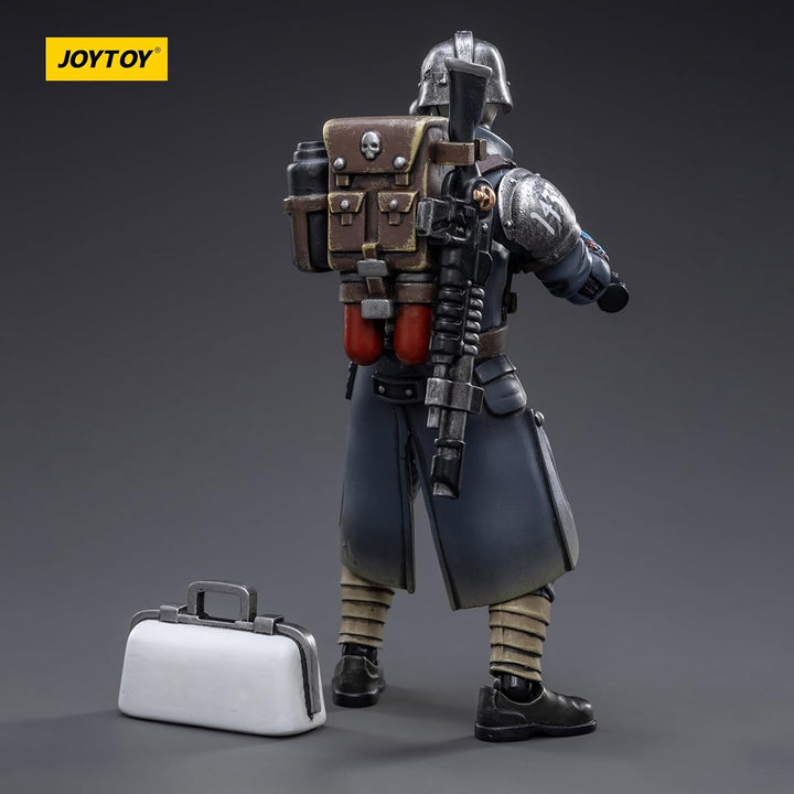 JOYTOY Warhammer 40K Astra Militarum Death Korps of Krieg Veteran Squad Guardsman Medic 1/18 Action