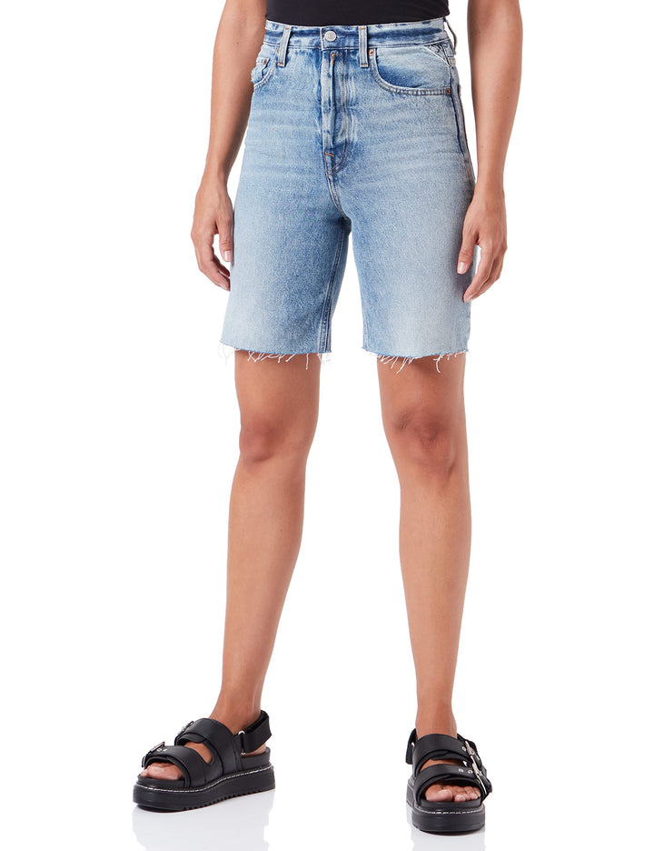 Replay Damen Jeans-Shorts 30W 010 Light Blue, 30W 010 Light Blue
