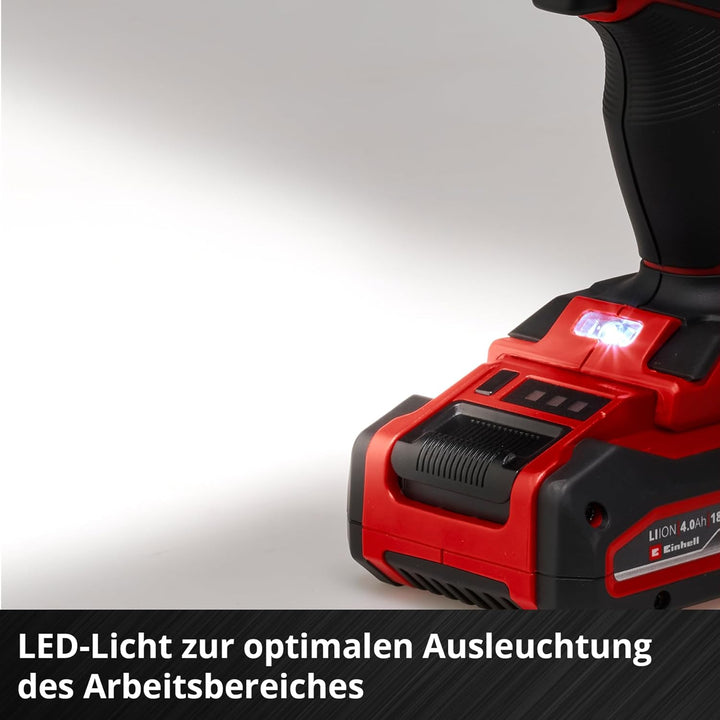 Einhell Akkuschrauber TE-CD 18 Li Brushless Solo Power X-Change (Li-Ion, Rot, 18 V, 2 Gang, 60Nm/Bru