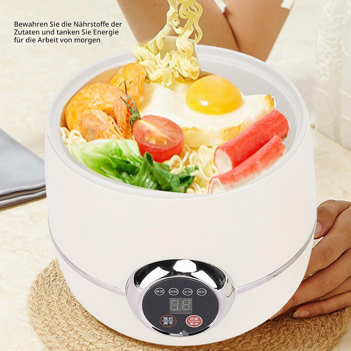Mini Rice Cooker 1.6L - Multifunctional Kleiner Reiskornkocher, Digitaler Reiskocher mit Abnehmbarem