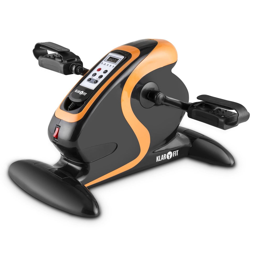Klarfit Cycloony Beintrainer - Pedaltrainer für Muskelaufbau, 70 W Beintrainer für zuhause, 12 Gesch
