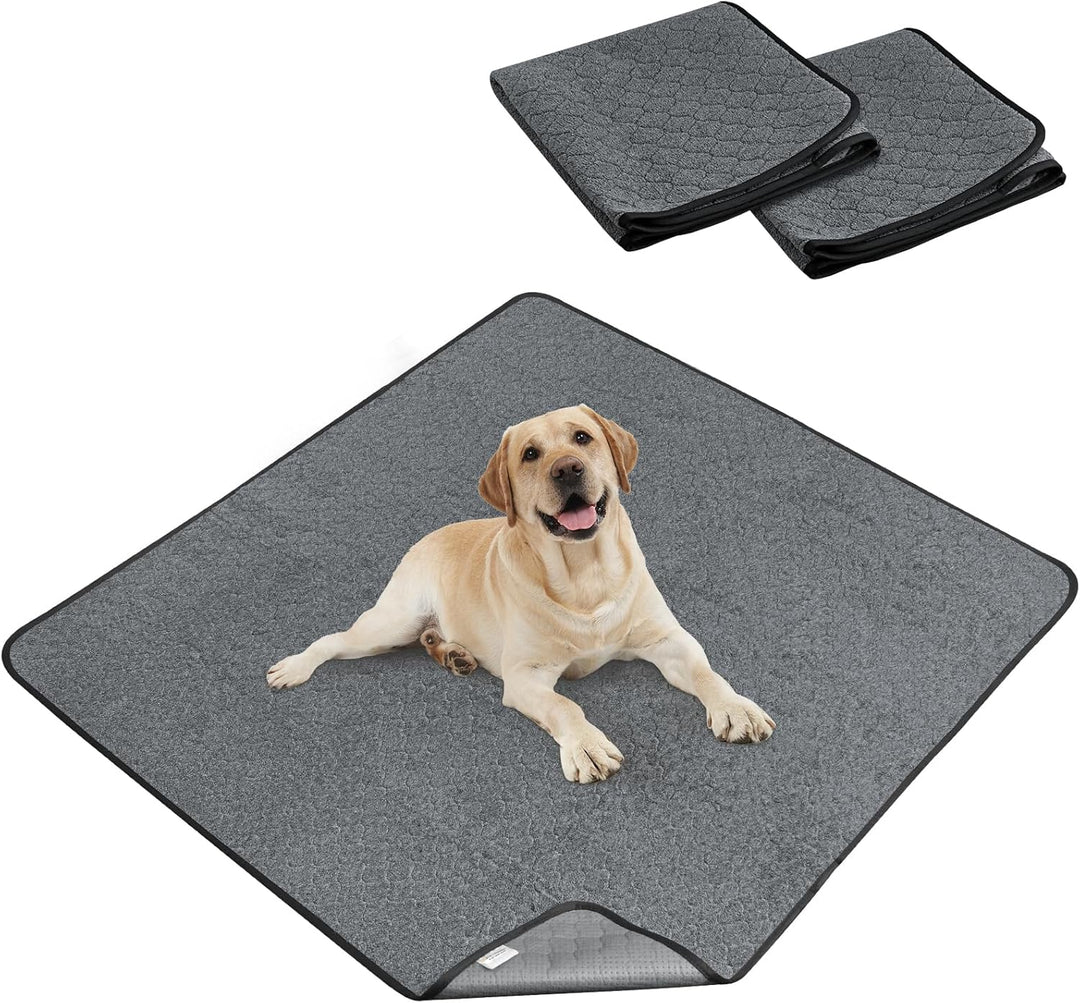2x Welpenunterlagen Waschbar Haustier 122*122cm Urinunterlage Trainingspads PIPI Matten Für Hunde Wi