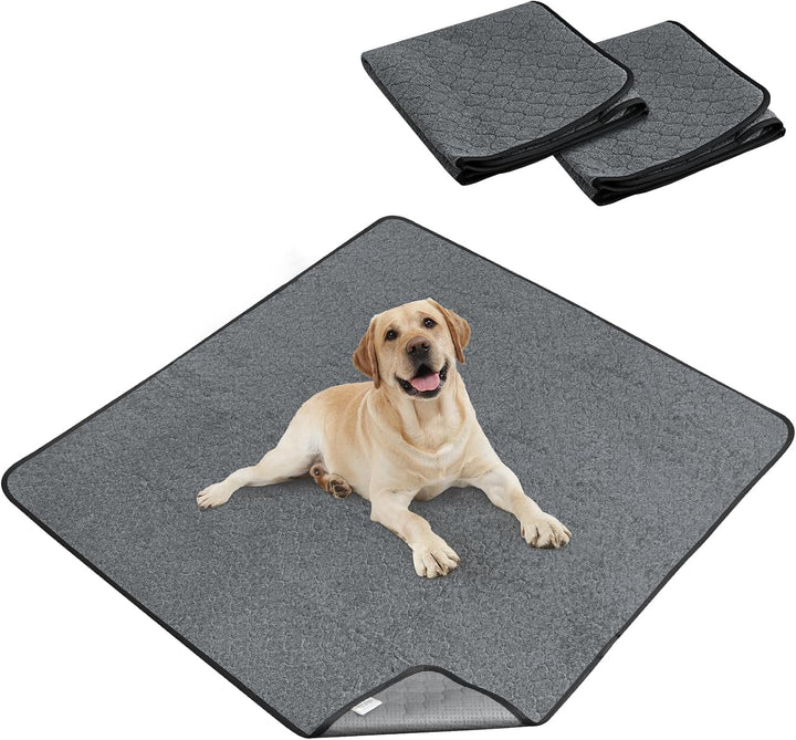2x Welpenunterlagen Waschbar Haustier 122*122cm Urinunterlage Trainingspads PIPI Matten Für Hunde Wi