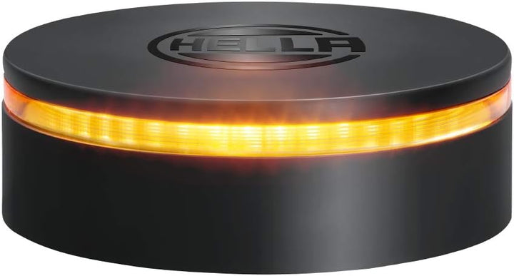 HELLA - LED-Rundumkennleuchte - K-LED Rebelution - 12/24V - Gelb - geschraubt - Kabel: 150mm - Steck