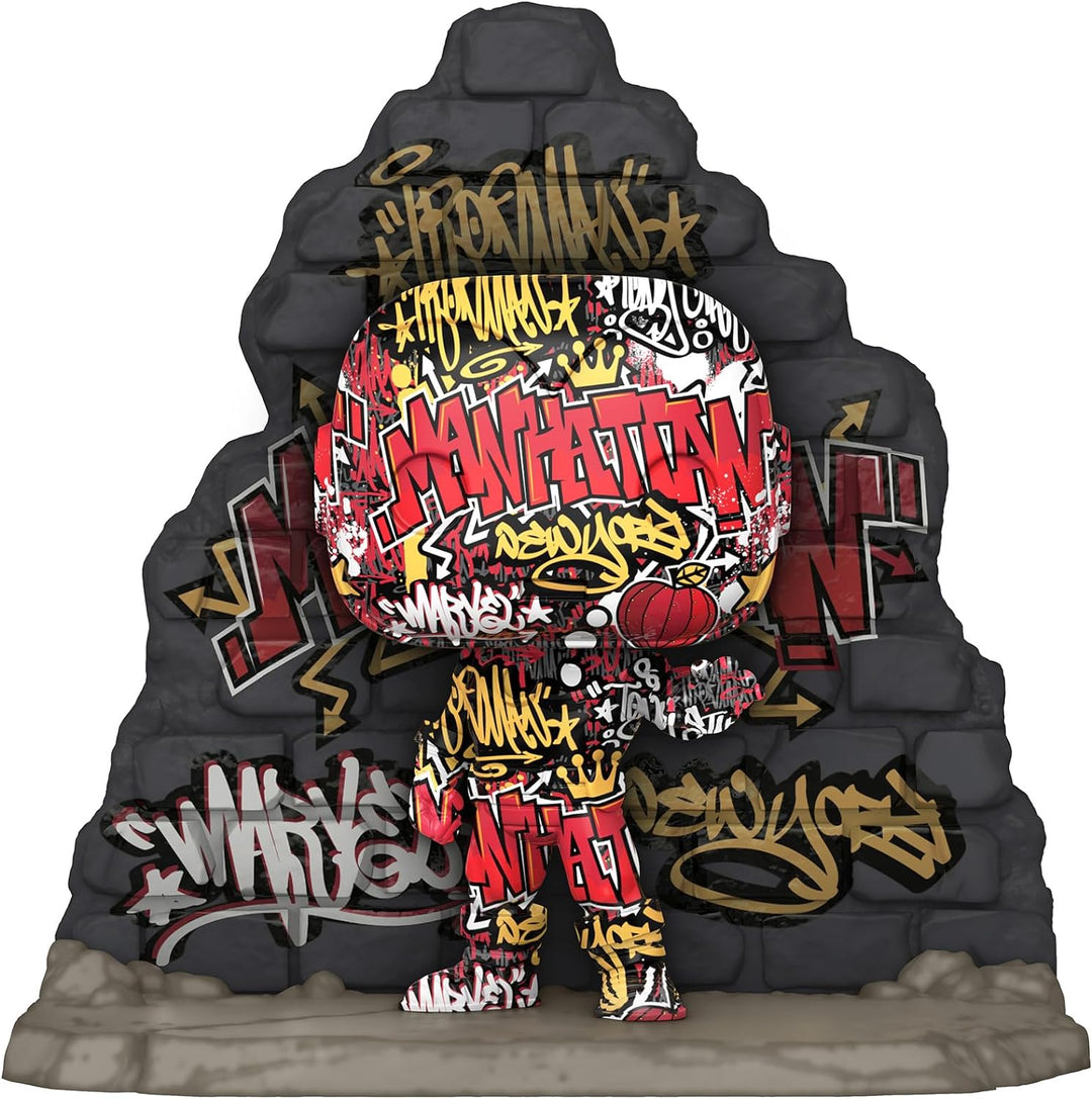 Funko POP! Deluxe: Marvel-Iron Man - (GraffitiDECO), - Marvel Comics - Vinyl-Sammelfigur - Geschenki