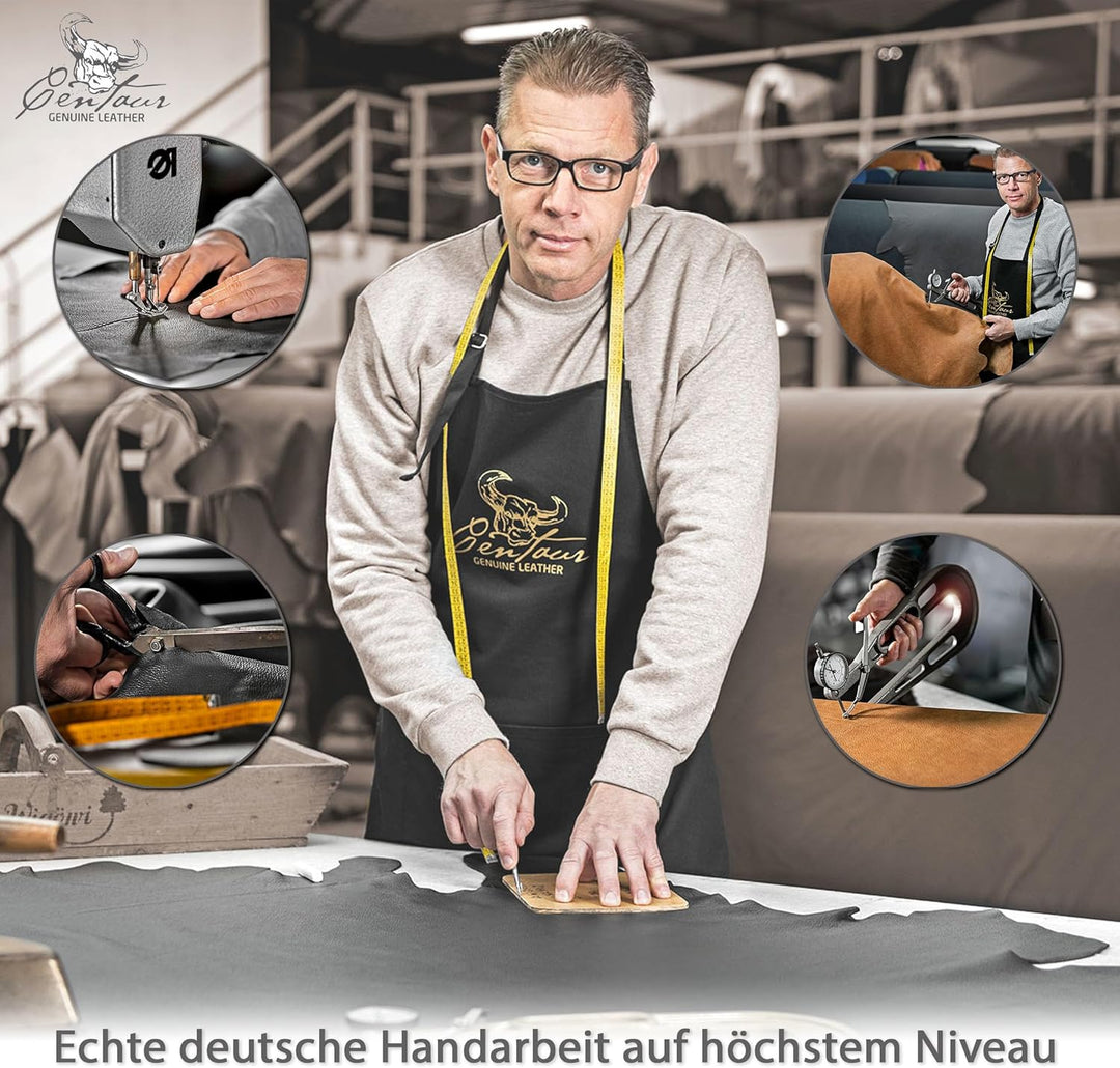 Centaur - Hochwertige Leder Schreibtischunterlage - Basaltgrau 40x60 cm - ideal für Büro und Zuhause