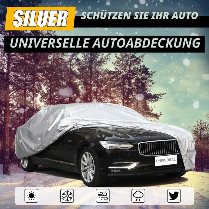 JNNJ Universal-Auto-Vollabdeckung, wasserdichte Atmungsaktive Autoabdeckung, Autoabdeckung Regen Sta