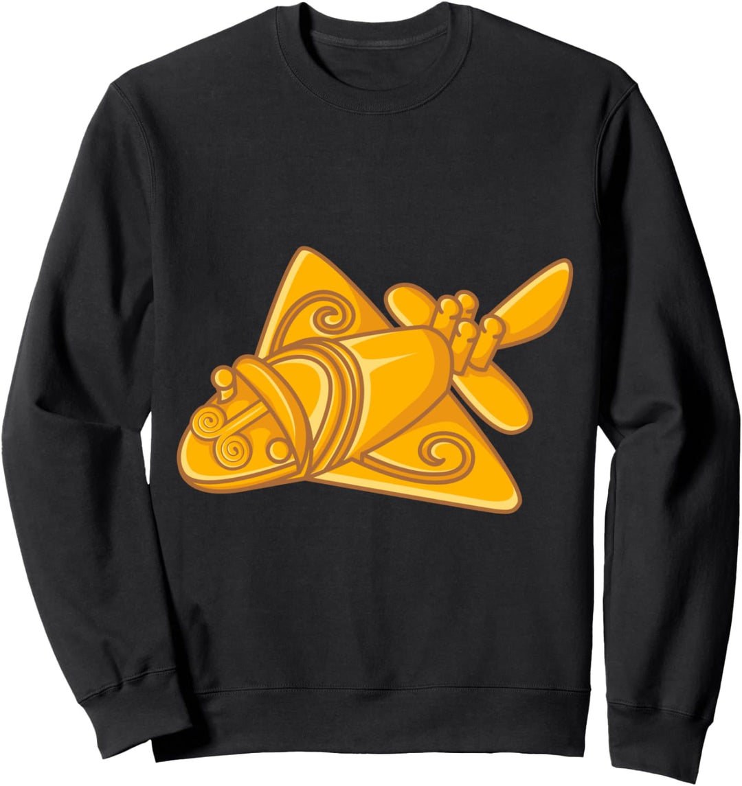 QUIMBAYA FLUGZEUG Ancient Alien Theorie Quimbaya Artefakt Sweatshirt