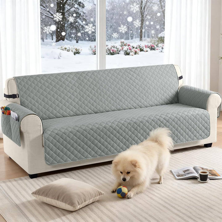 TAOCOCO Sofa Überzug, Sofabezug Wasserdicht Mit Gummiband，Wohnzimmer Anti-Rutsch Gepolsterter Sofasc