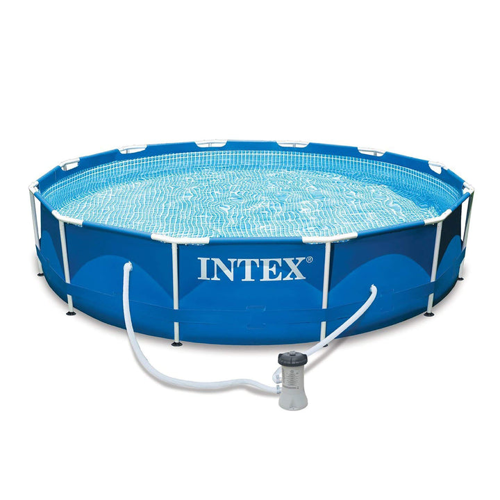 Intex – Swimming-Pool mit Metallrahmen (Intex 56996FR) [Italienische Version]. 366 x 76 cm, 366 x 76