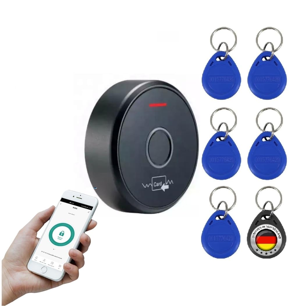 MATHFEL Smart Lock Zugangssystem mit Fingerabdruck & RFID – Elektronisches Türschloss für Haustür, I