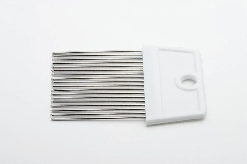 Weis Zwiebelhalter mit 18 Drähten, Edelstahl, Silber, 9x7x1 cm
