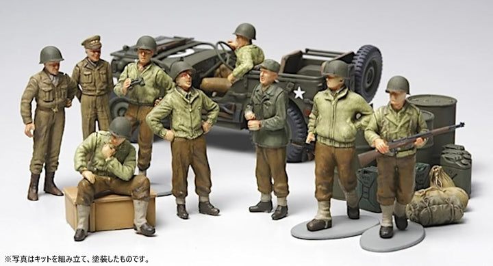 Tamiya 300032552-1:48 WWII US Willys Jeep mit Figuren-Set (9)