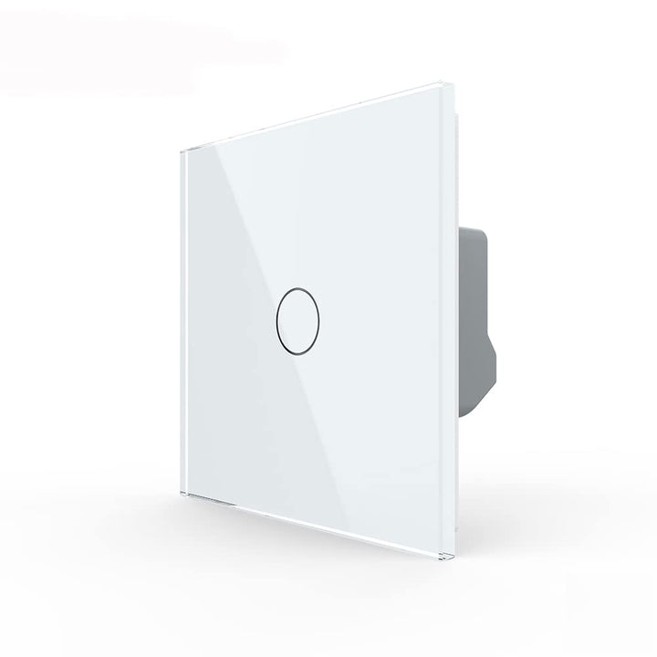Livolo dimmbarer Wechselschalter Kreuzschalter Dimmer Lichtschalter mit Glasblende in Weiss