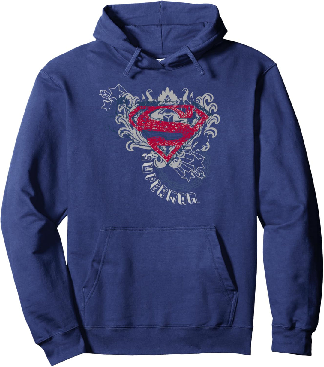 Superman Star and Chains Pullover Hoodie