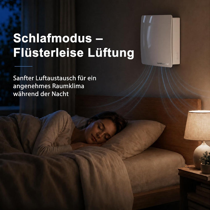 150mm Dezentrale Frischluft-Wohnraumlüftung mit HEPA Filter Klassisch, Klassisch