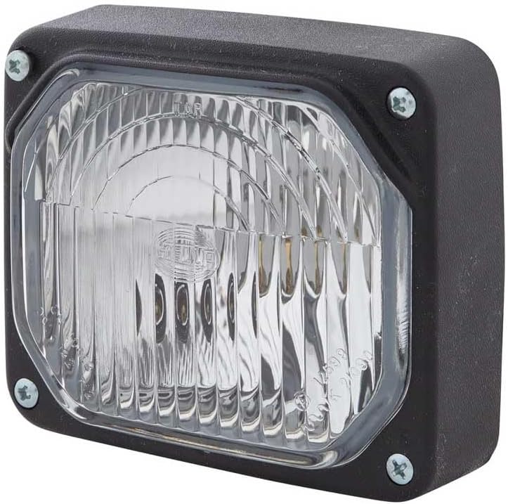 HELLA - Halogen-Scheinwerfereinsatz, Hauptscheinwerfer - 12/24V - rechteckig - Einbau - Lichtscheibe