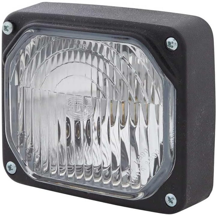 HELLA - Halogen-Scheinwerfereinsatz, Hauptscheinwerfer - 12/24V - rechteckig - Einbau - Lichtscheibe