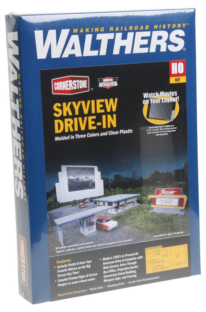Walthers Cornerstone 933-3478 - Autokino Skyview, Gebäude
