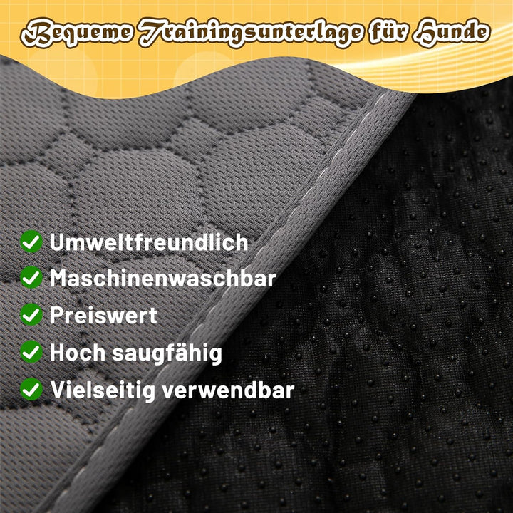 Hunde-Katzen-Trainingsunterlage 2-TLG. Set | Extra stark saugfähig | Wasserdicht & rutschfest | Wasc
