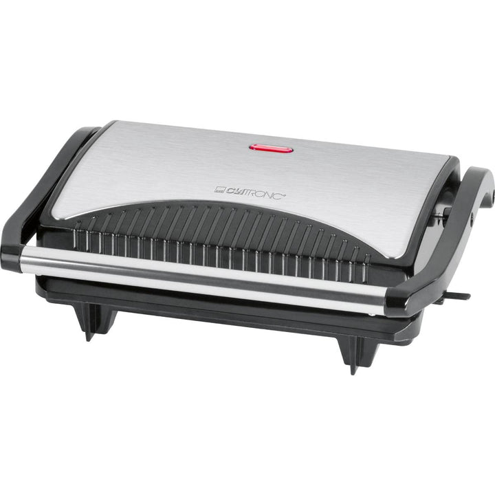 Clatronic® Kontaktgrill | beidseitiges fettfreies Grillen | 700W | antihaftbeschichtete Grillplatten