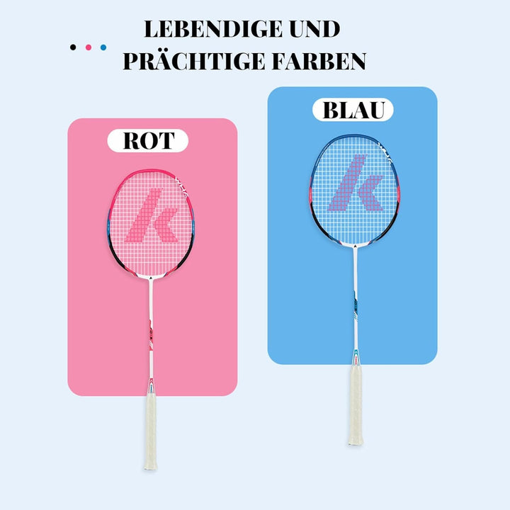 A1 TAAN Kawasaki Graphit Badminton Set Profi Graphit Badminton schläger Leichtgewicht & Hochleistung