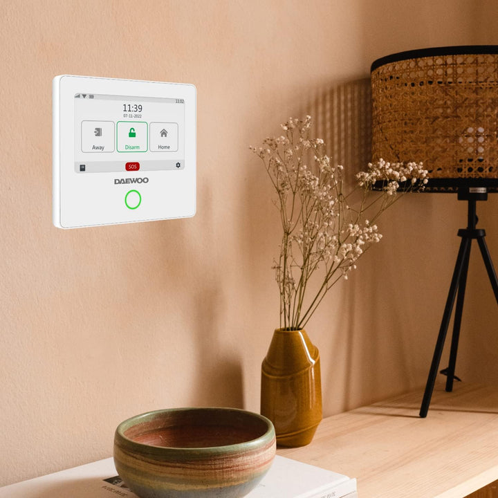 Clavier sans Fil WKE301 avec Badges RFID Compatible avec la Centrale Tactile Daewoo Security AM301,