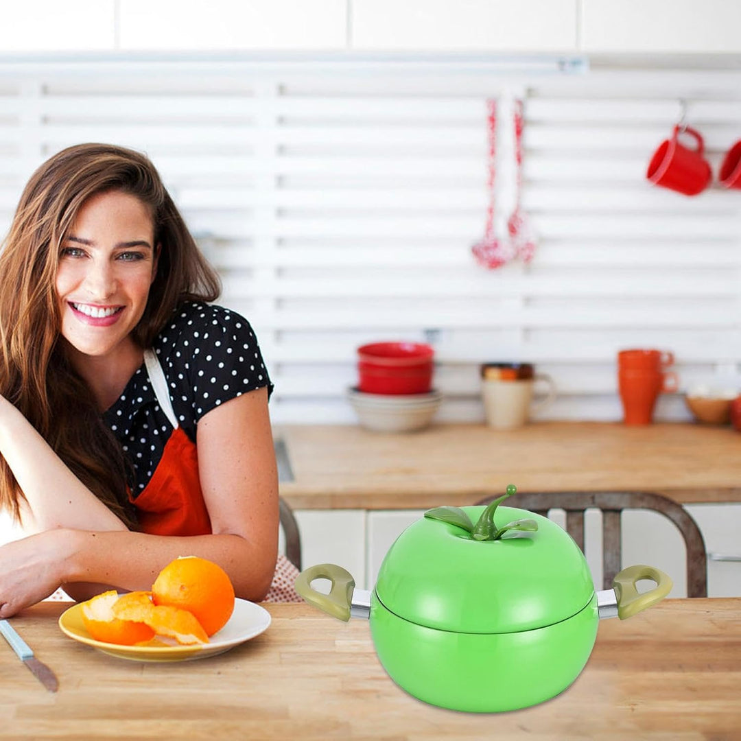 Kochtopf Mit Tomatenform - Kreatives Fruchtförmiges Kochgeschirrpfanne | Nicht Stick Tomaten Topf Mi