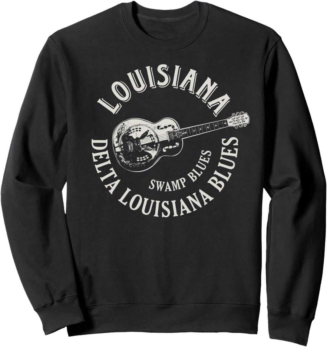 Louisiana Swamp Blues Amerikanische Gitarrenmusik Vintage Sweatshirt