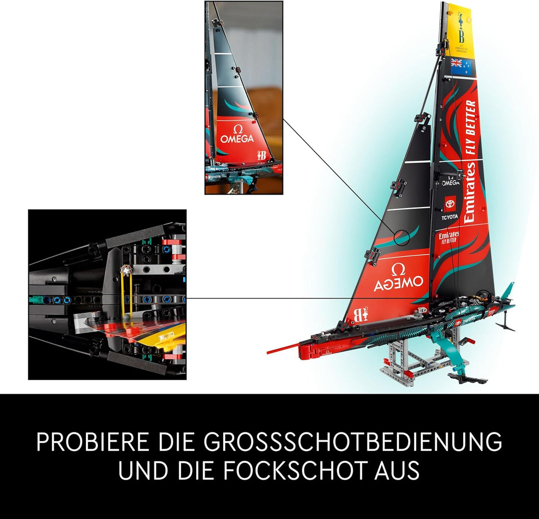 LEGO Technic Emirates Team New Zealand AC75 Rennjacht, Bauset mit Segelboot für Erwachsene, Geschenk