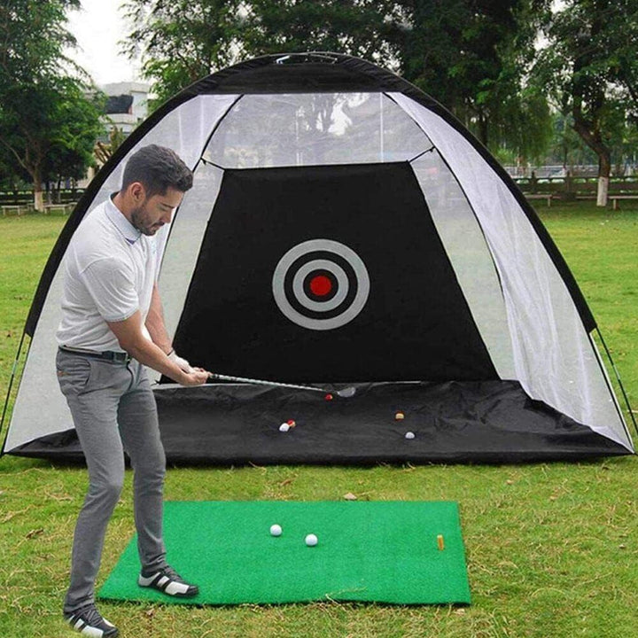 Golf-Übungsnetz, Golf-Schlag-Trainingshilfen, Netz mit Ziel, tragbares Golfnetz für Hinterhof-Fahren
