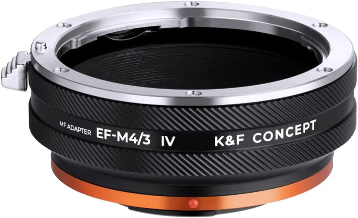 K&F Concept Lens Mount Adapter EOS-M4/3 IV Manueller Fokus Kompatibel mit Canon (EF/EF-S) Objektiv u