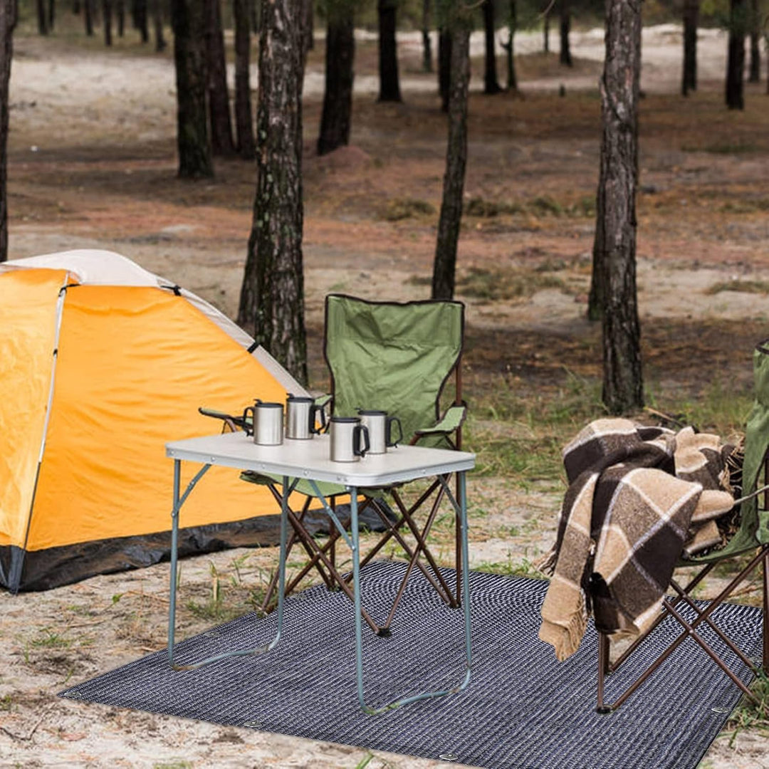 Jopassy Vorzeltteppich Outdoor Camping Teppich Zeltteppich mit 12 Löchern, 13 Heringe und Tragetasch