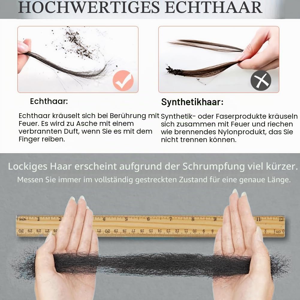 FASHION IDOL Afro Kinkys Bulk Echthaar für Dreadlock Extensions 10 Zoll 1 Packung 50 Gramm natürlich